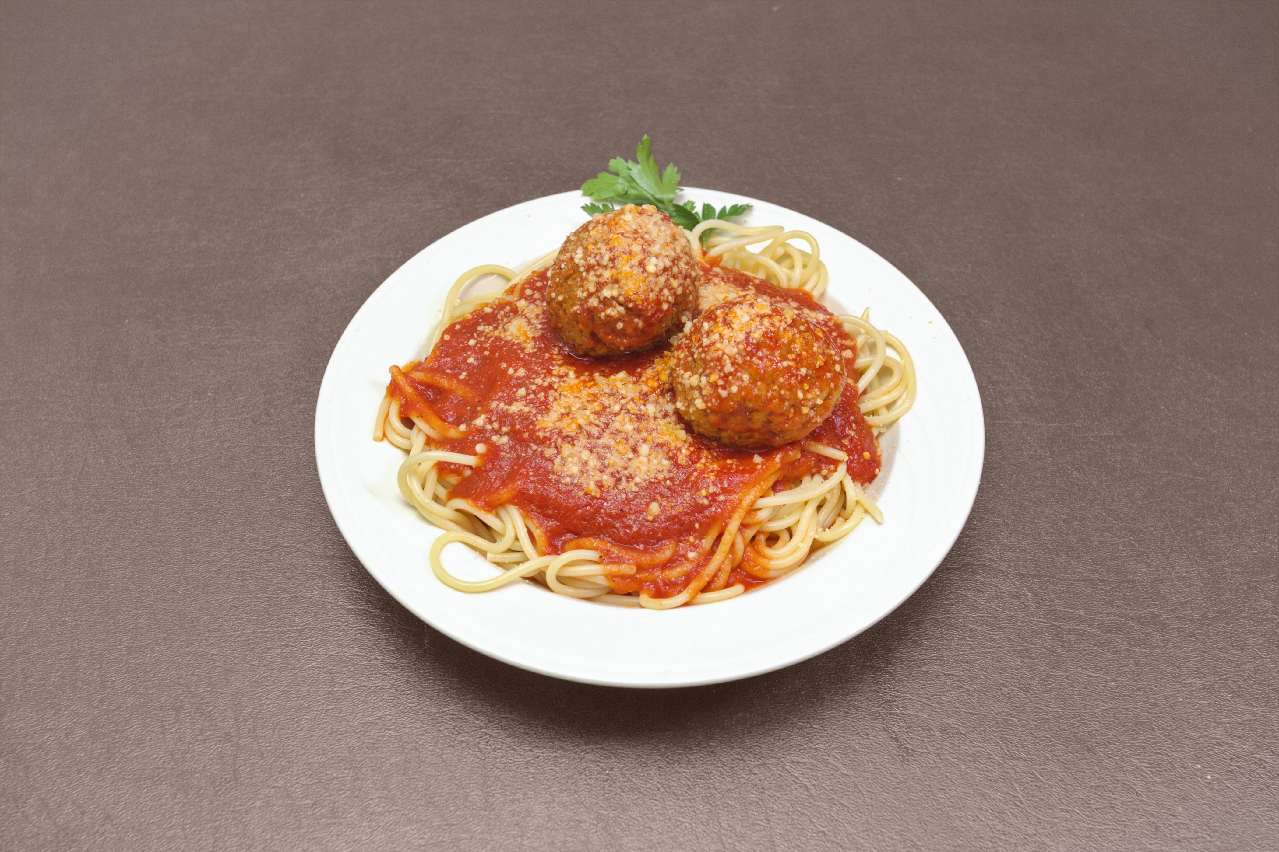 Order Spaghetti & Meatball - Pasta food online from King Pizza store, Fogelsville on bringmethat.com