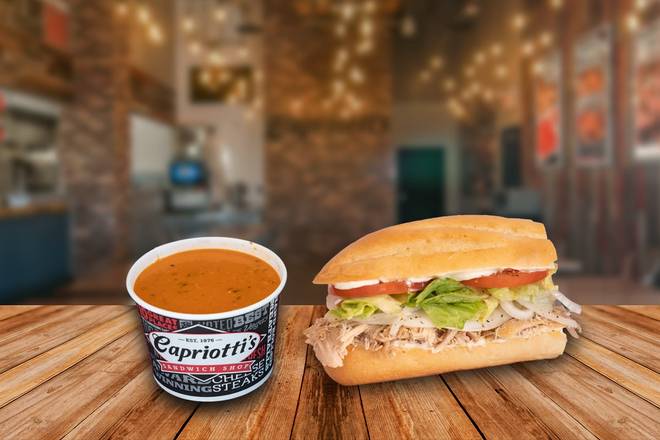 Order Half Sub and Cup of Soup food online from Capriotti's Sandwich Shop store, Scottsdale on bringmethat.com