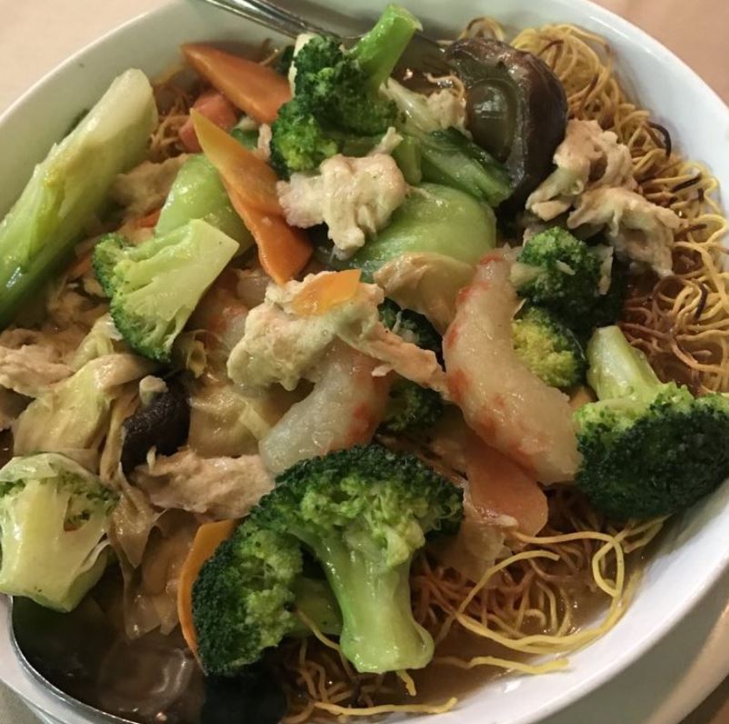 Order 60. House Pan Fried Noodle food online from Chef Kenny's Asian Vegan store, Las Vegas on bringmethat.com