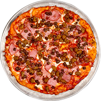 Order Ultimate Meat Pizza food online from Shakeys Palm Springs store, Palm Springs on bringmethat.com
