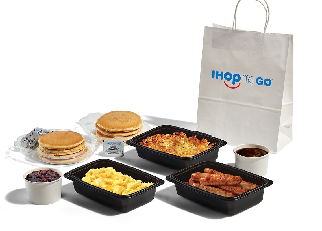 Order Pancake Creations Family Feast with Sausage food online from IHOP - S. 10th St store, Mcallen on bringmethat.com