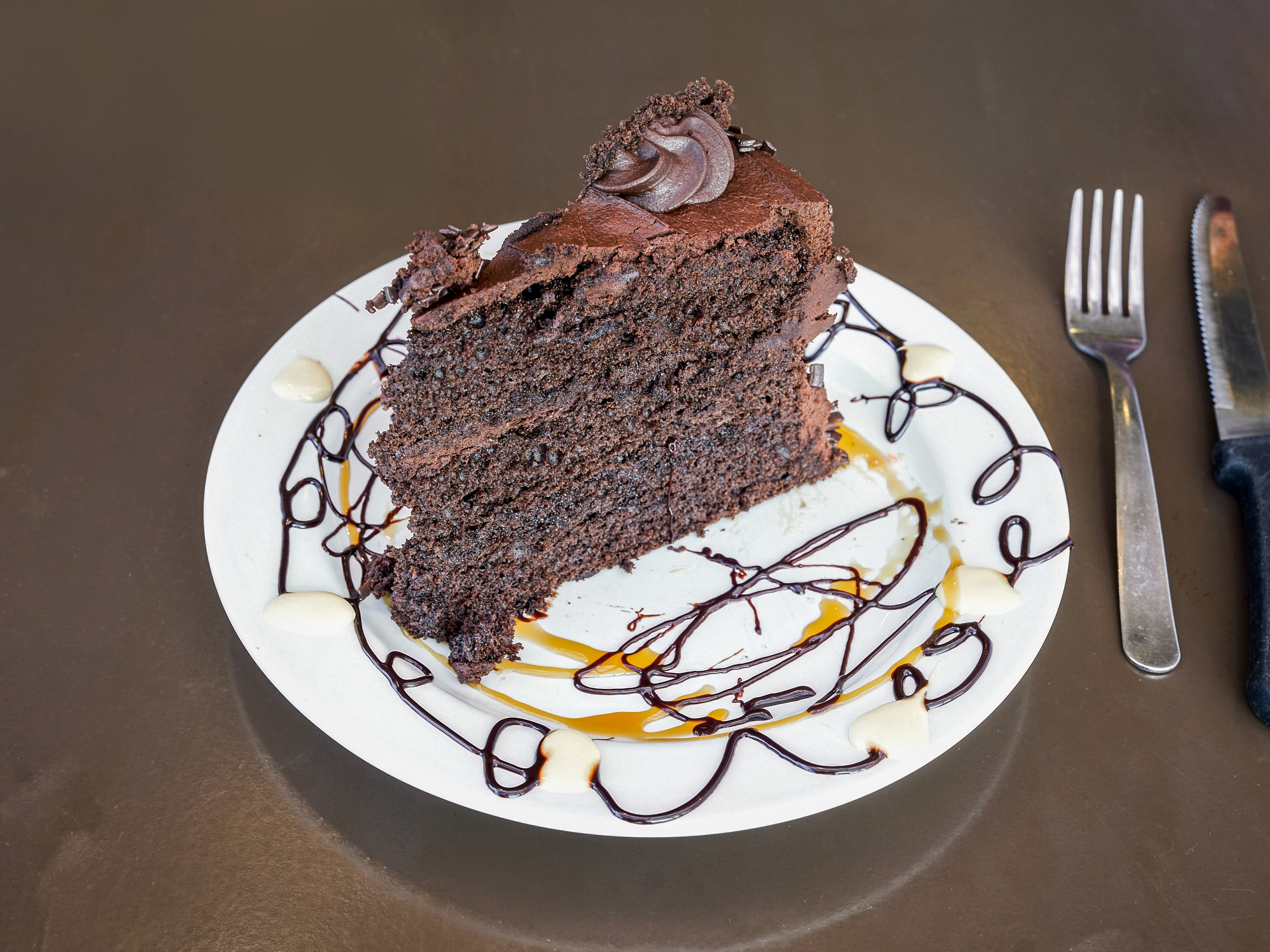 Order Double Chocolate Cake food online from North Point Grill store, Winston-Salem on bringmethat.com