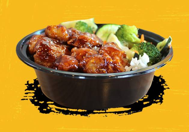 Order Mad Spicy Orange Chicken Bowl food online from Teriyaki Madness store, Houston on bringmethat.com