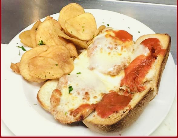 Order Chicken Parmigiana Hero food online from Chris Pizza store, Clifton on bringmethat.com