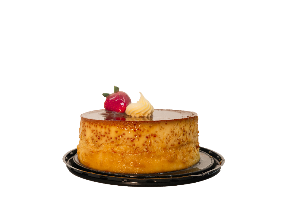Order Cheese Cake Flan (6-8 ppl) food online from Cao Bakery & Café store, Miami on bringmethat.com