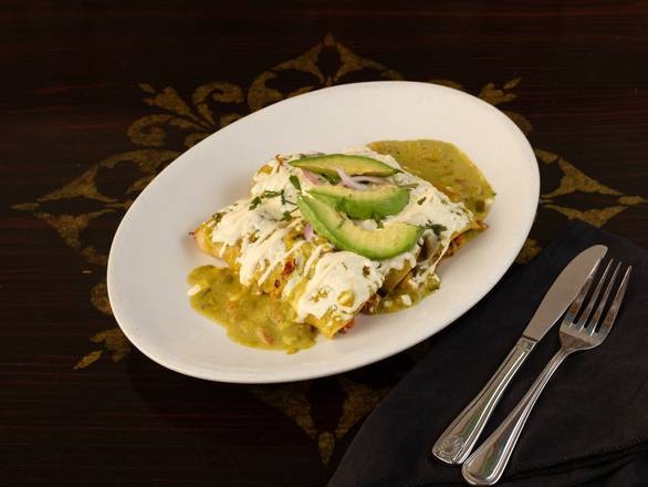 Order Enchiladas Suizas food online from Mi Lindo Cancun Grill store, Annapolis on bringmethat.com