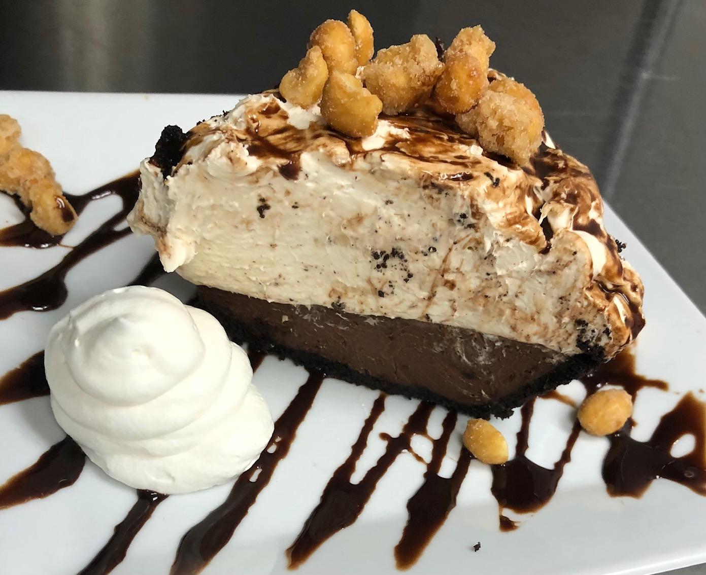Order Choc Peanut Butter Pie_ food online from The Grapevine Restaurant & Catering store, Buffalo on bringmethat.com