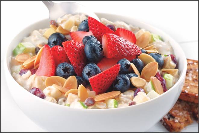 Order Berry & Almond Overnight Oats food online from Corner Bakery store, Lakewood on bringmethat.com