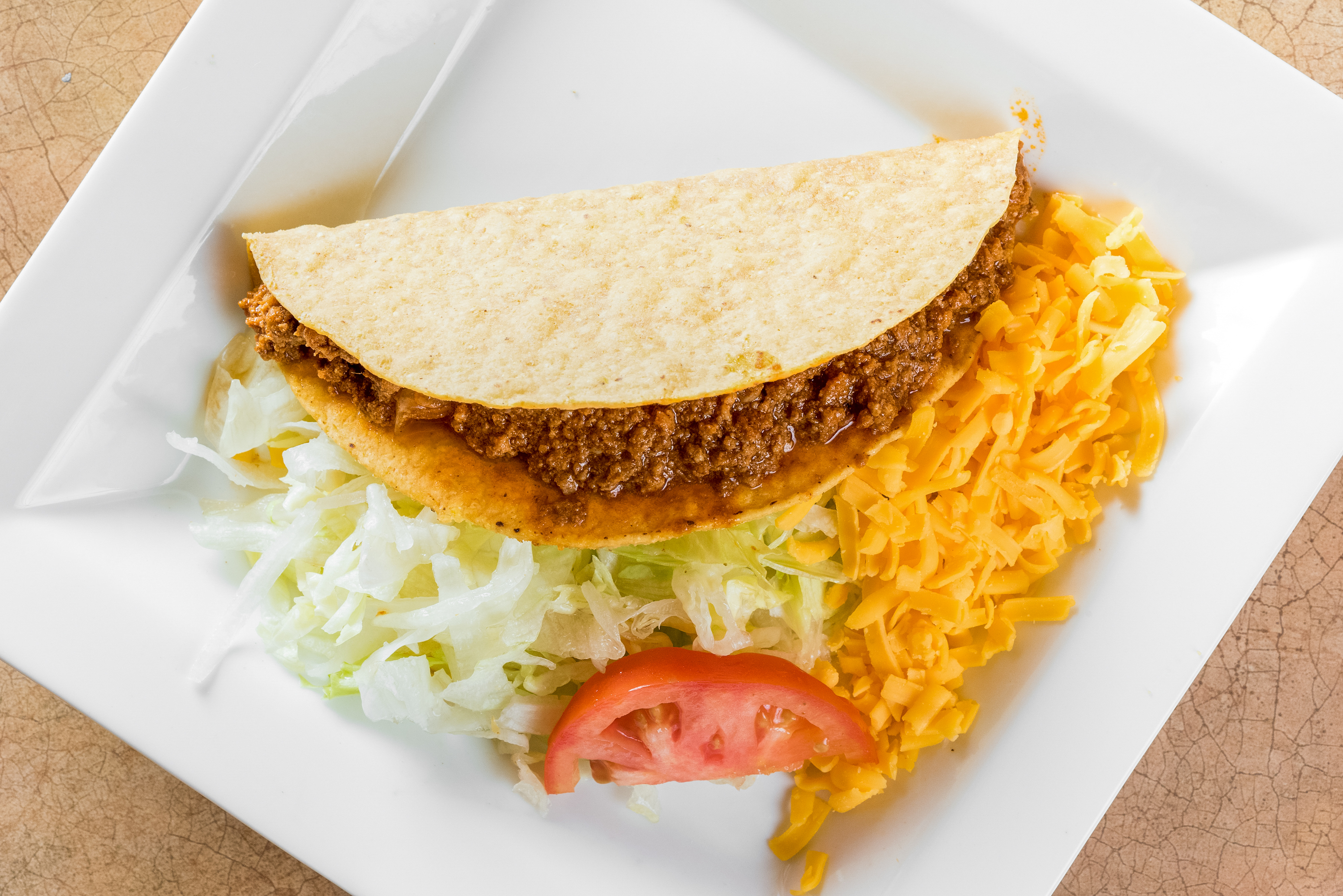 Order Crunchy Ground Beef Taco food online from Showdown Mexican store, Lake Oswego on bringmethat.com
