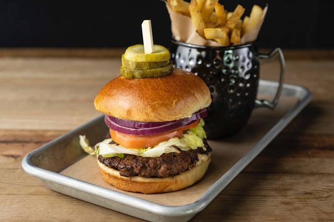 Order Hamburger food online from Bar Louie store, Gainesville on bringmethat.com