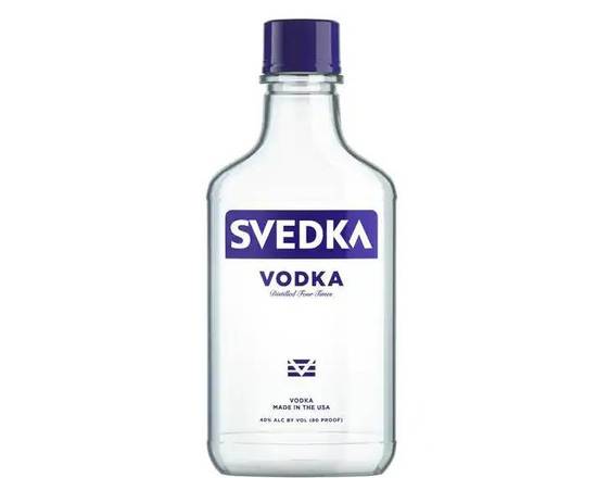 Order Svedka, 200mL vodka (40.0% ABV) food online from Tenderloin Liquor store, San Francisco on bringmethat.com