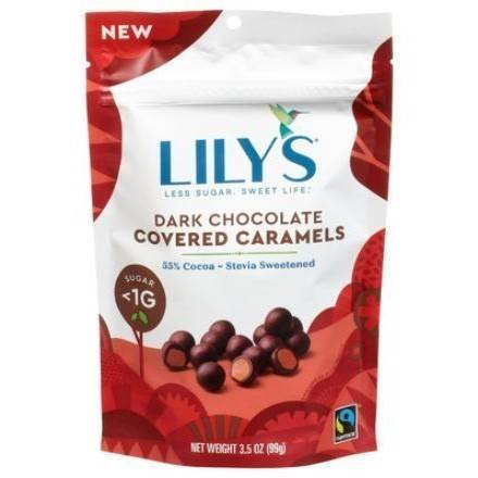 Order Lily's Dark Chocolate Covered Caramels (3.5 oz) food online from Dolcezza Gelato store, Arlington on bringmethat.com