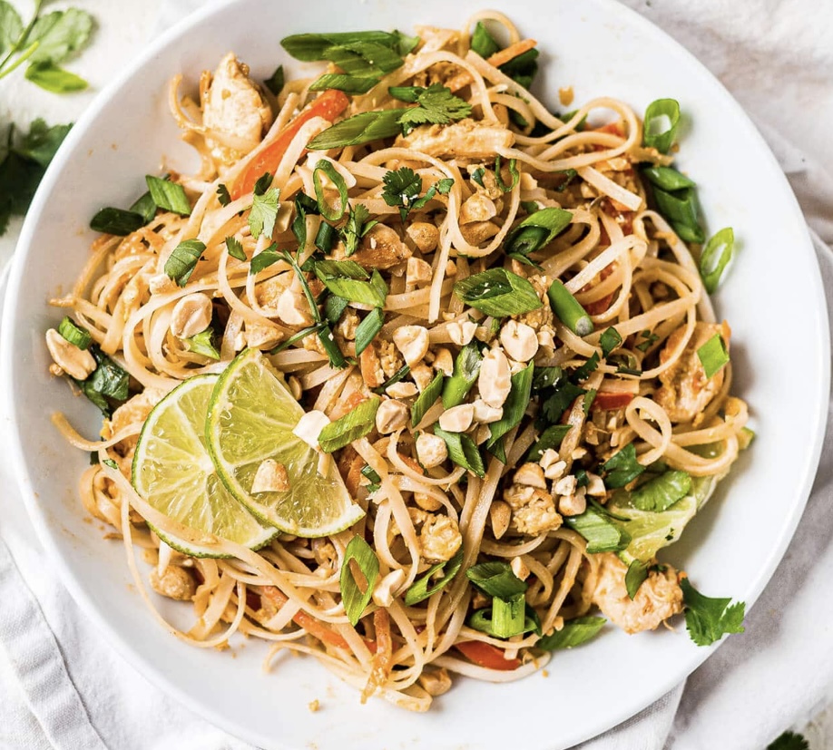 Order Chicken Pad Thai  food online from Good health cafe store, New York on bringmethat.com