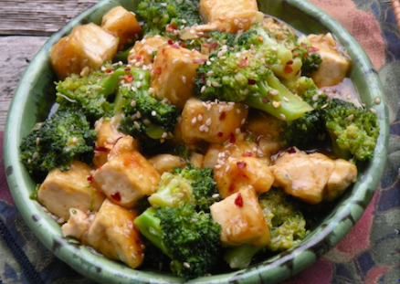 Order 56b. Fried Tofu with Broccoli food online from Great Wall Chinese Restaurant store, Doylestown on bringmethat.com