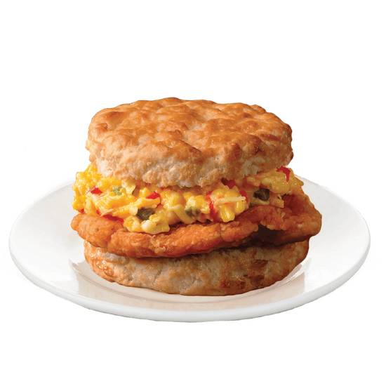 Order NEW! Cajun Chicken Filet with Pimento Cheese Biscuit food online from Bojangles store, Macon on bringmethat.com