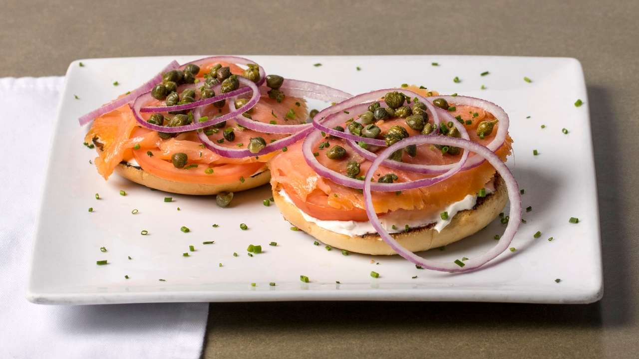 Order Lox Bagel food online from French Press store, Lakewood on bringmethat.com
