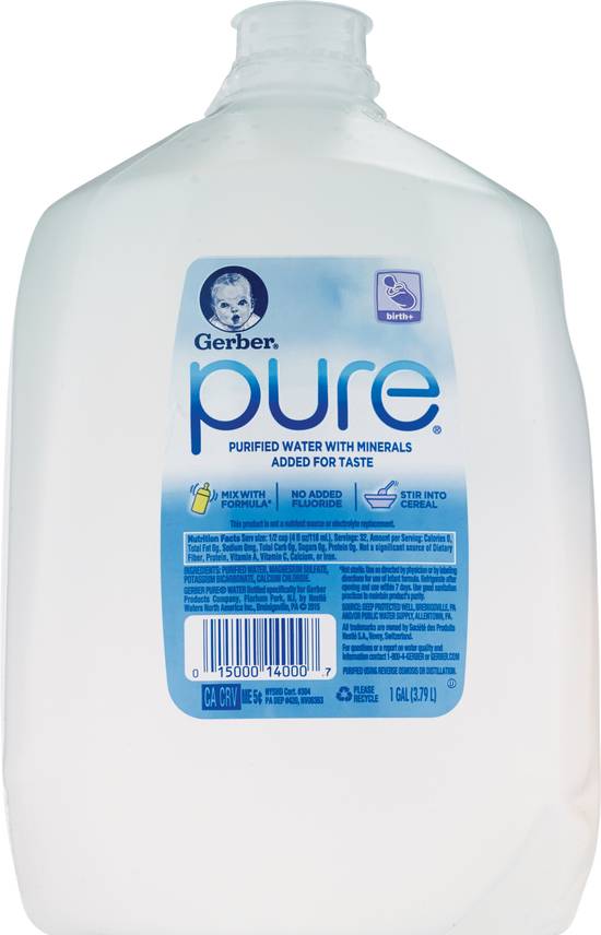 Order Gerber Pure Purified Water, 128 OZ food online from Cvs store, AURORA on bringmethat.com