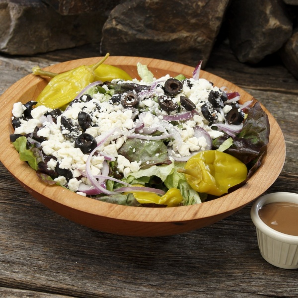 Order Greek Salad food online from Extreme Pizza store, Novato on bringmethat.com