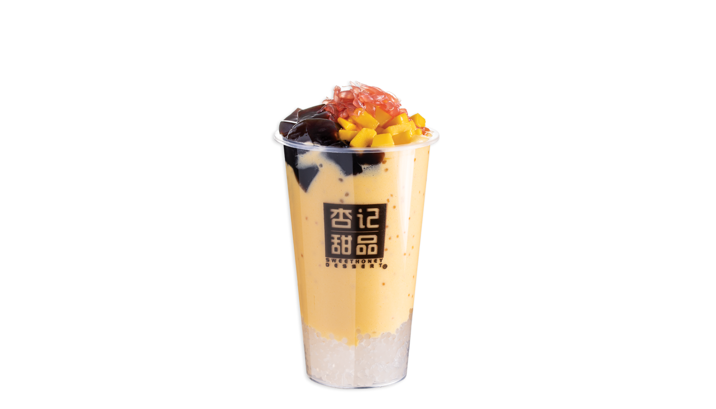 Order K4. Mango Pomelo Sago Grass Jelly food online from Sweethoney Dessert store, Colma on bringmethat.com