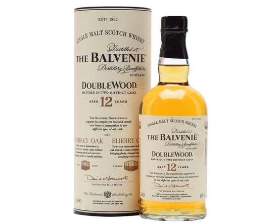 Order The balvenie doublewood 12yr 750ml  food online from House Of Wine store, New Rochelle on bringmethat.com