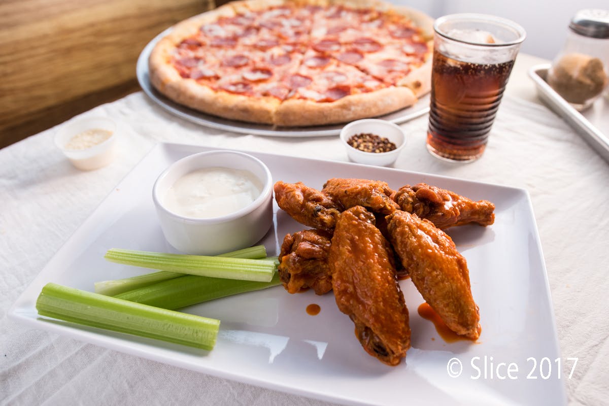 Order Buffalo Wings - 10 Pieces food online from Sicilia Pizza store, Clayton on bringmethat.com