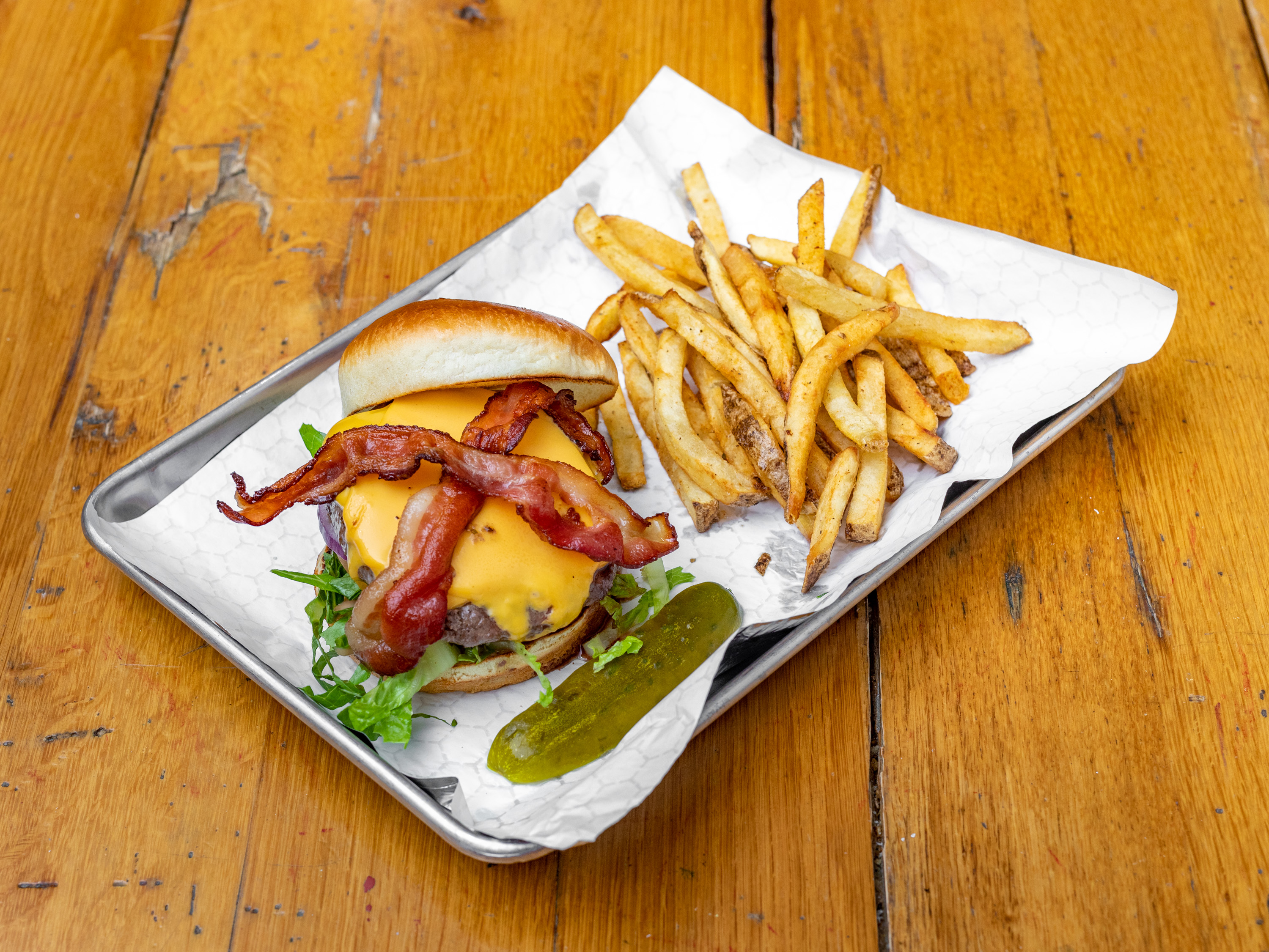 Order BACON BURGER* food online from Thiago's Restaurant store, Chicago on bringmethat.com