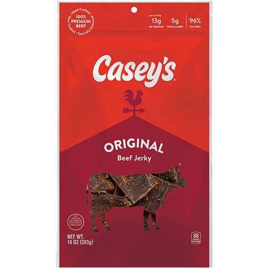 Order Casey's Original Beef Jerky 10oz food online from Casey'S store, Rochester on bringmethat.com