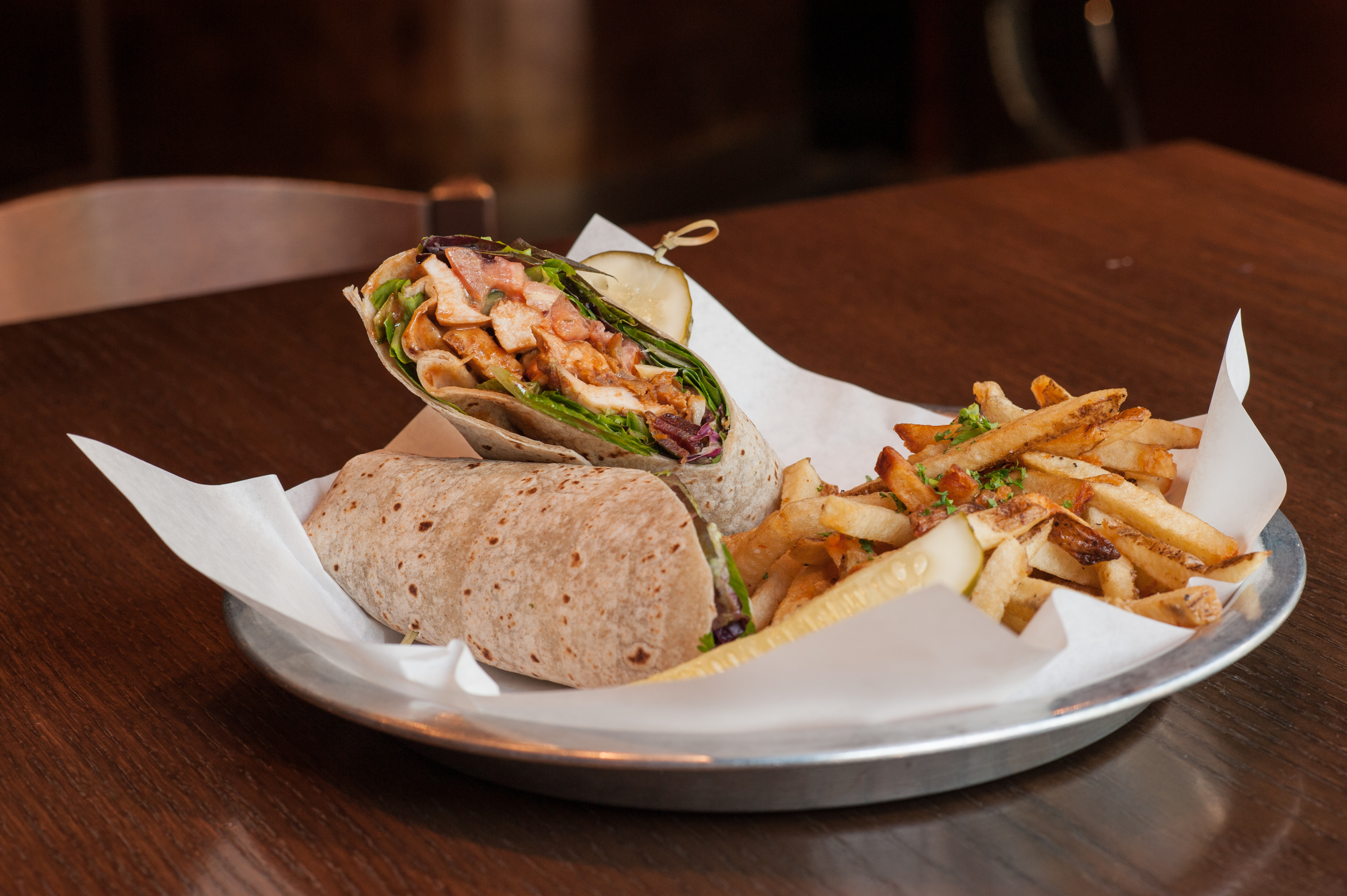 Order BBQ Chicken Wrap food online from Flagship Tavern store, Chicago on bringmethat.com