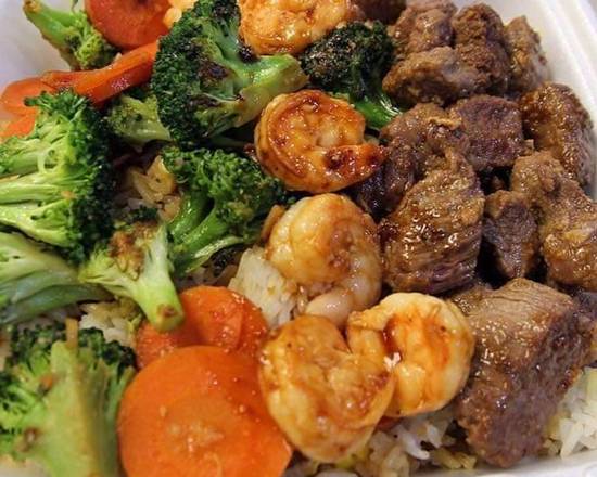 Order Double Entree food online from Hibachi Soul store, Kent on bringmethat.com