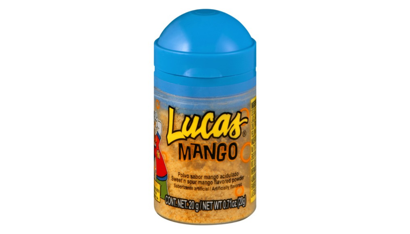 Order Lucas Sweet'n Sour Mango Flavored Powder 0.71 oz food online from M & M Liquor & Jr Market store, Anaheim on bringmethat.com