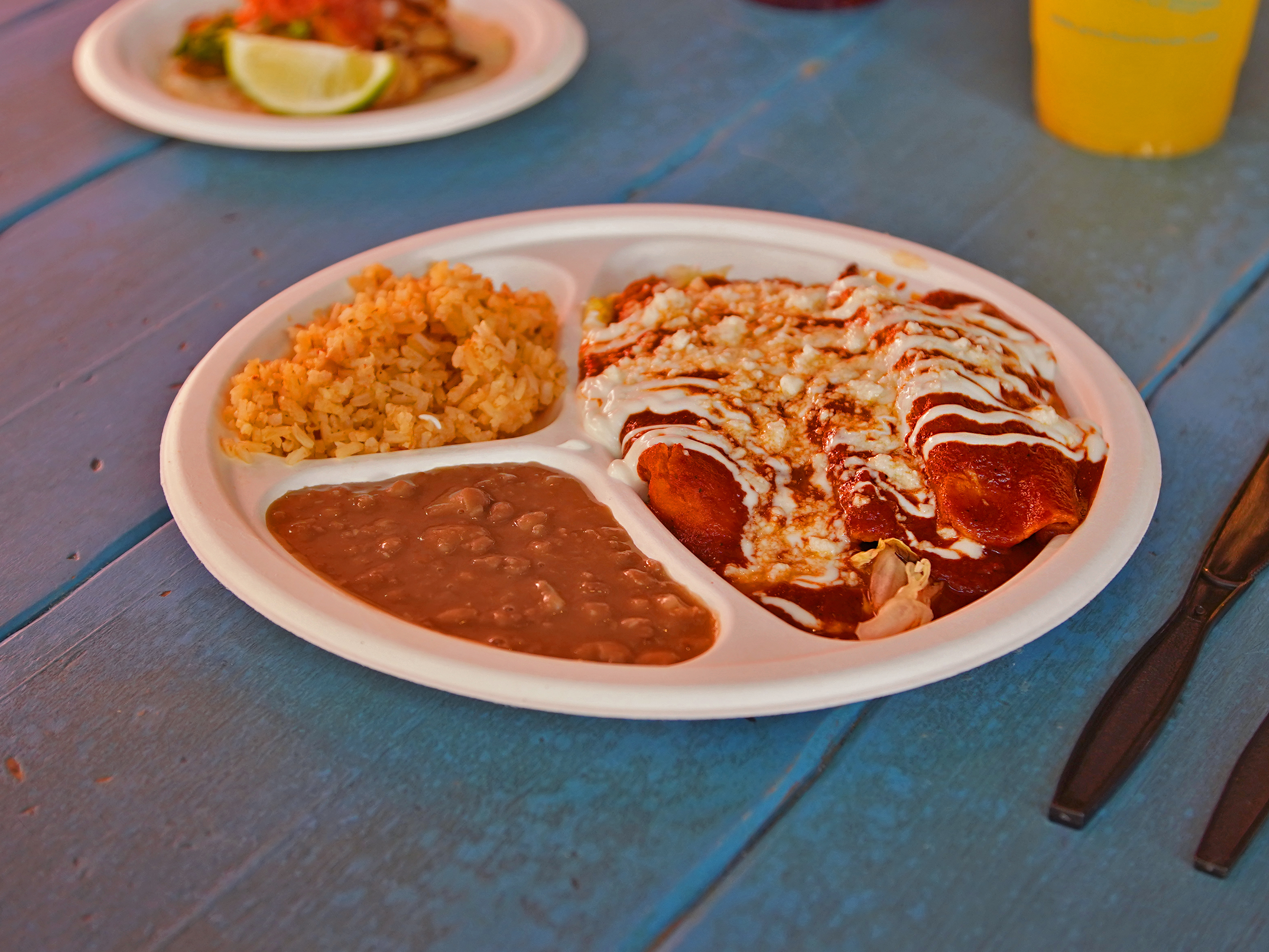 Order Queso Enchilada food online from Pinches Tacos store, Las Vegas on bringmethat.com