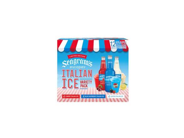 Order Seagram's Italian Ice Variety Pack - 24x 12oz Bottles food online from Kirby Food & Liquor store, Champaign on bringmethat.com