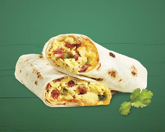 Order Green Chile Egg and Bacon Burrito food online from Ampm store, Desert Hot Springs on bringmethat.com