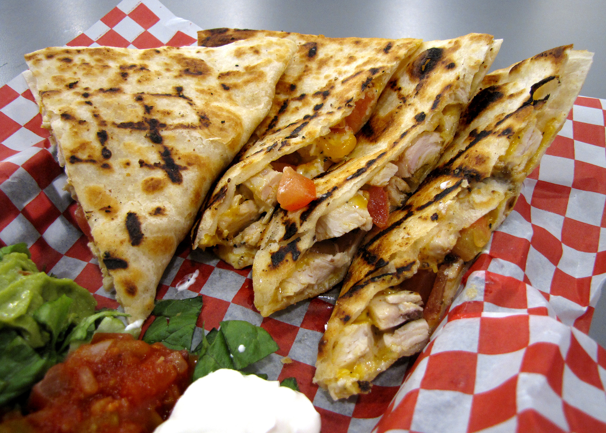 Order Blackened Chicky Quesadilla food online from Mexi Flavors store, Austell on bringmethat.com