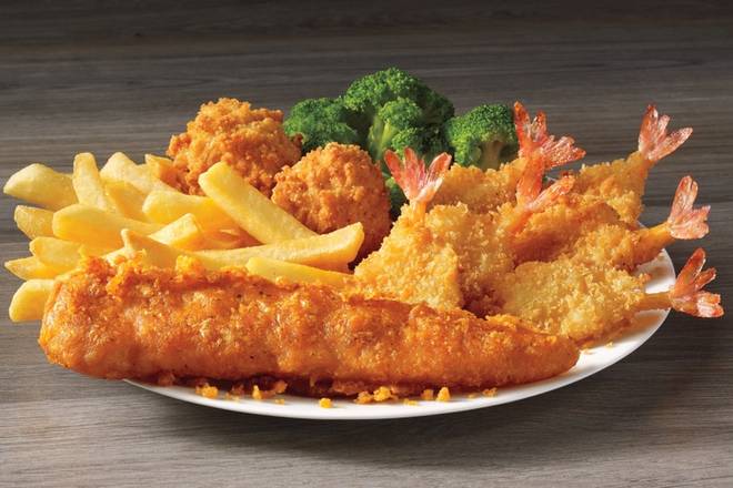 Order 1 Piece Spicy Fish & 6 Piece Shrimp Meal food online from Captain D's store, Dallas on bringmethat.com