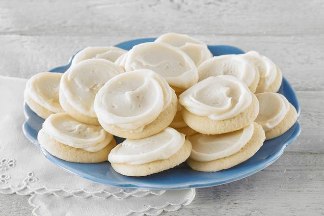 Order Mini Round Buttercream Frosted Cookie (Dozen) food online from Chicken Salad Chick store, Lexington on bringmethat.com