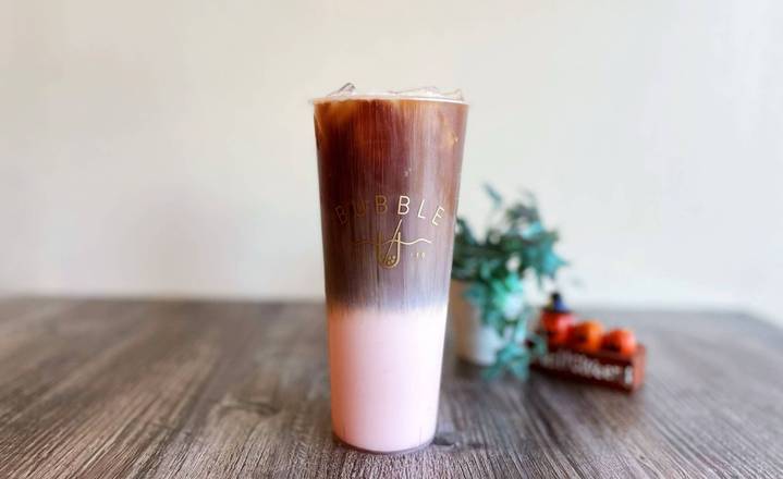 Order Rose Coffee Iced Latte food online from Bubble U store, Los Angeles on bringmethat.com