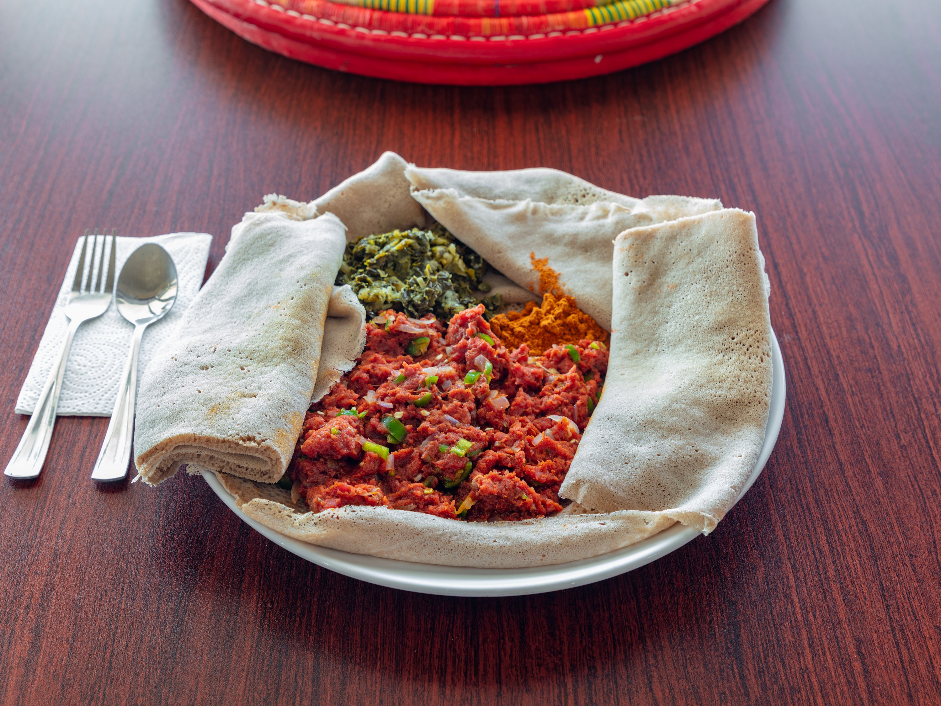 Order Kifto Dulet food online from Abeba Ethiopian Kitchen store, Dallas on bringmethat.com