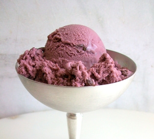 Order Black Raspberry Chocolate Chip Ice Cream food online from Aglamesis Brothers Inc. store, Montgomery on bringmethat.com