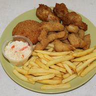 Order FR13. Crab Cake (1) & Wing Ding (3), Flounder Finger (1/2 Lb) food online from Crab Plus store, Yeadon on bringmethat.com