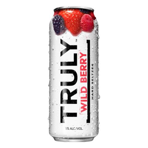 Order TRULY Wild Berry Hard Seltzer 24oz can food online from 7-Eleven store, New York on bringmethat.com