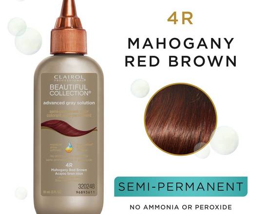Order Beautiful Collection Advanced Gray Solution Semi-Permanent Color- 4R MAHOGANY RED BROWN food online from iDa Beauty Supply Store store, Middletown on bringmethat.com