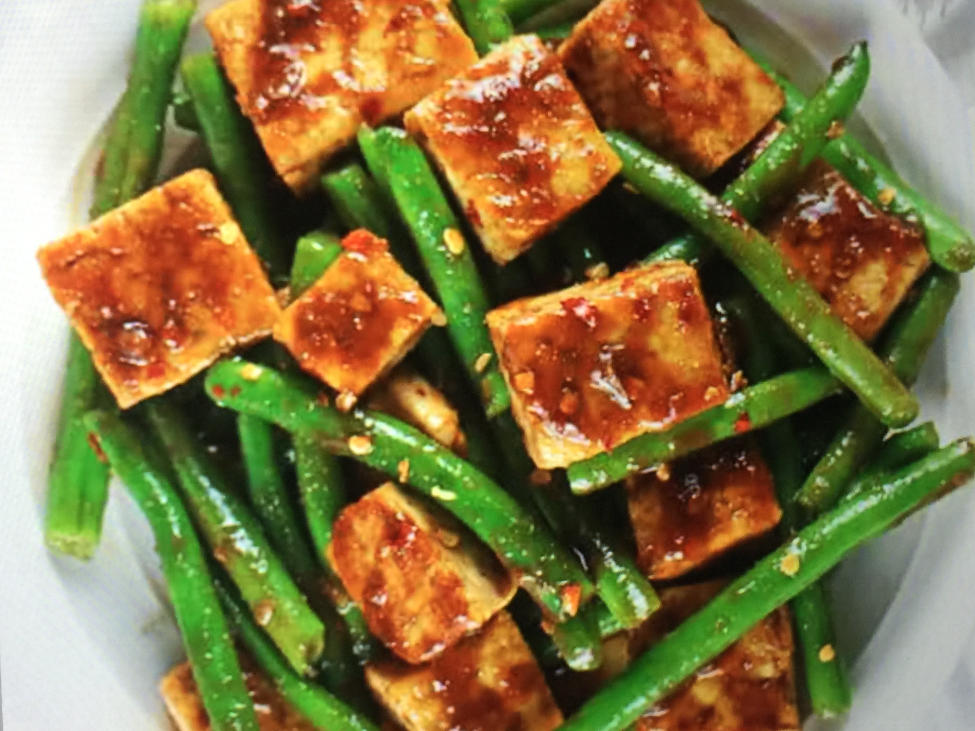 Order String Beans with Fried Tofu 豆仔炸豆付 food online from New Emmy's Restaurant store, San Francisco on bringmethat.com
