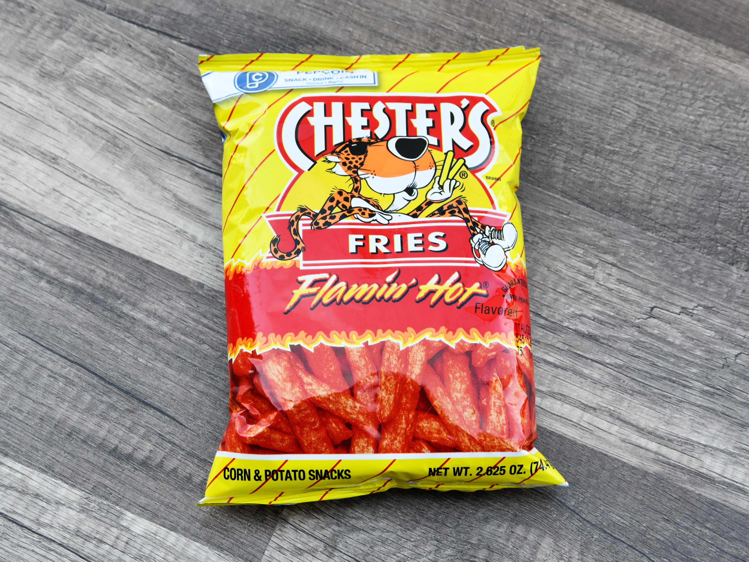 Order 2.6 oz. Chester’s Flamin Hot Fries  food online from Iris Shop store, Los Angeles on bringmethat.com