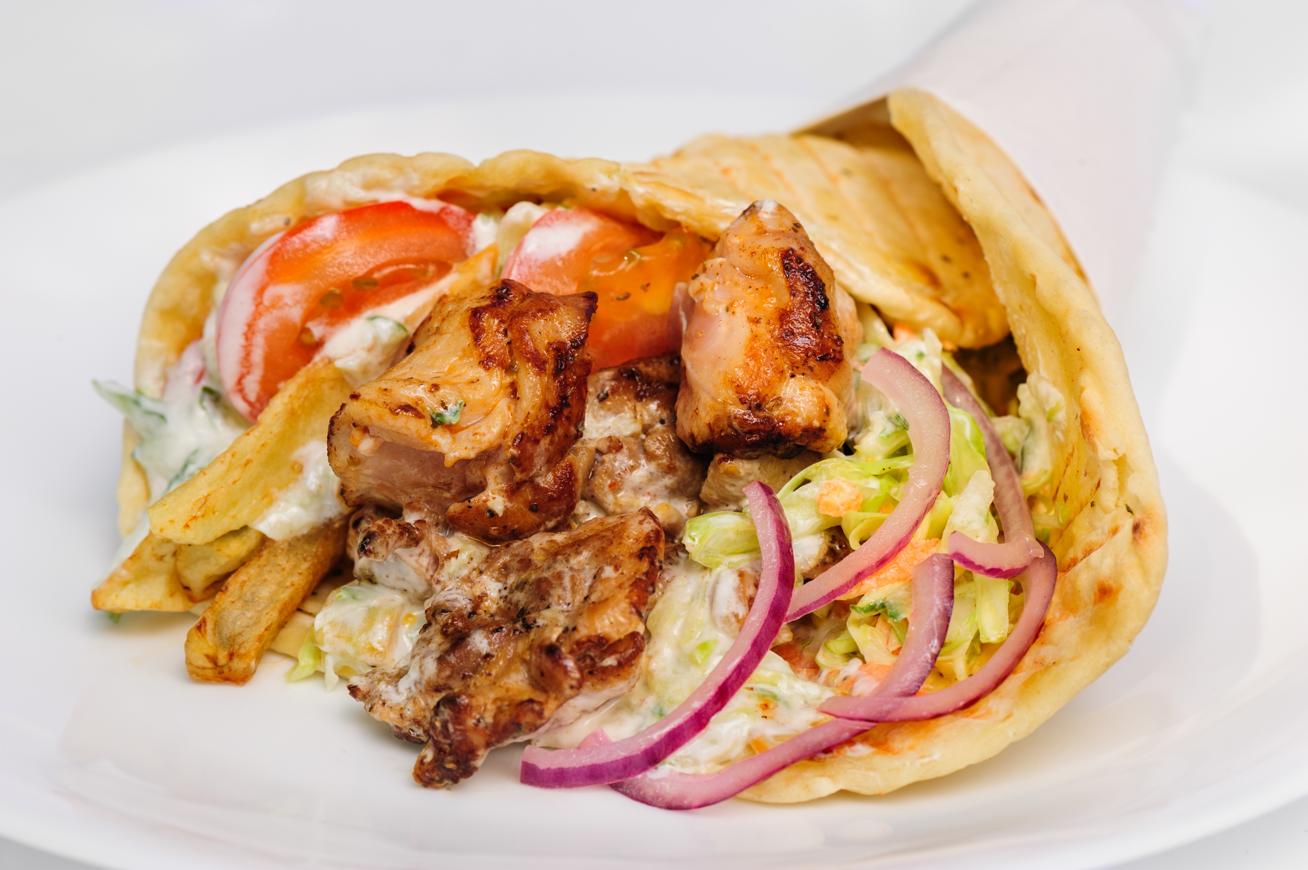 Order Chic & Gyro Mix Sandwich food online from Halal Kitch store, Philadelphia on bringmethat.com