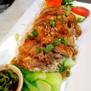 Order Duck Over Rice food online from The Elephant store, Geneva on bringmethat.com