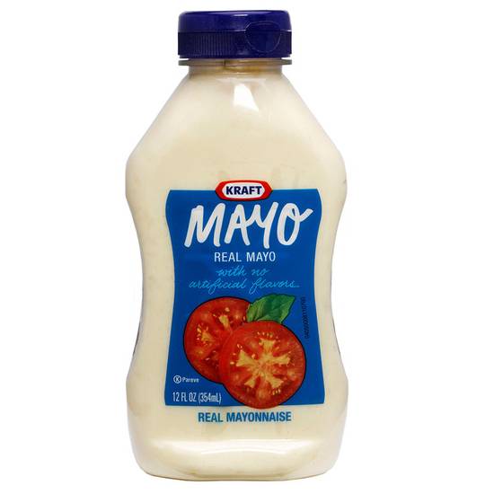 Order Kraft Real Mayo Creamy & Smooth Mayonnaise 12oz food online from Everyday Needs by Gopuff store, Rochester on bringmethat.com
