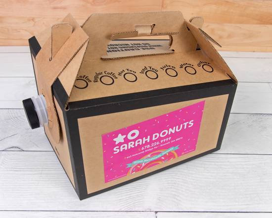 Order Coffee Traveler Box food online from Sarah Donuts store, Roswell on bringmethat.com