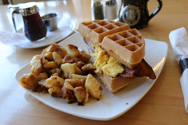 Order Waffle Breakfast Sandwich food online from The Original Pancake House store, Pittsburgh on bringmethat.com