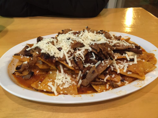 Order Steak Chilaquiles food online from benji's taqueria mexican grill 2 store, Caldwell on bringmethat.com